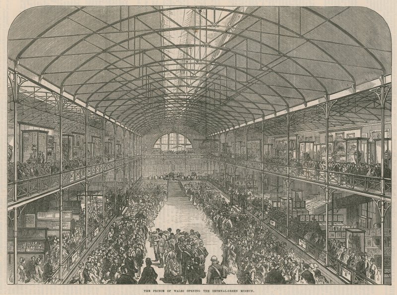 De Prins van Wales opent het Bethnal Green Museum door English School