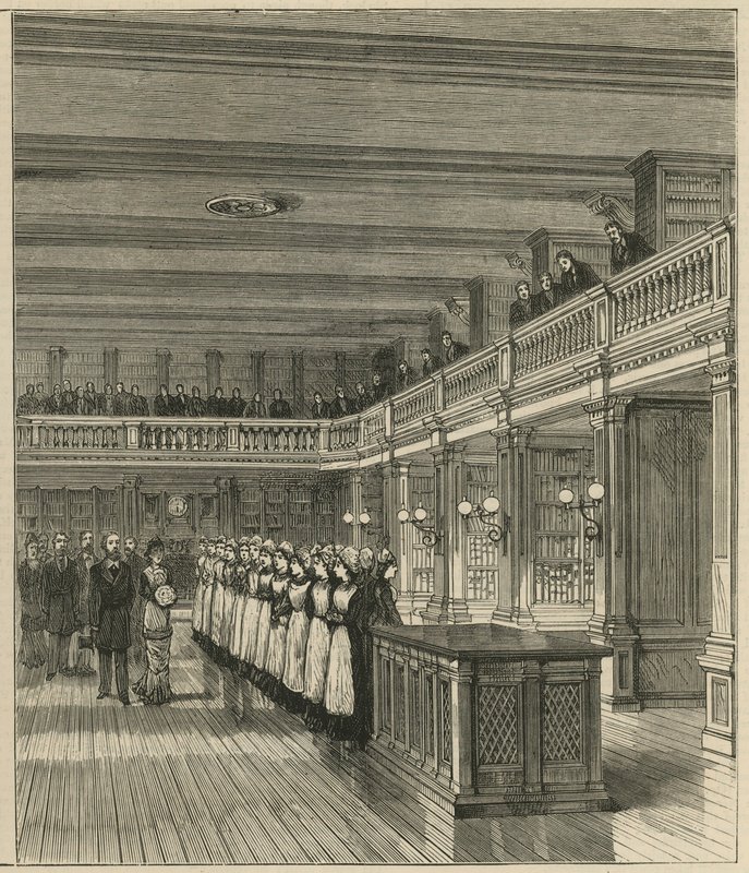 De Prins van Wales opent de nieuwe gebouwen van St Bartholomews Ziekenhuis door English School