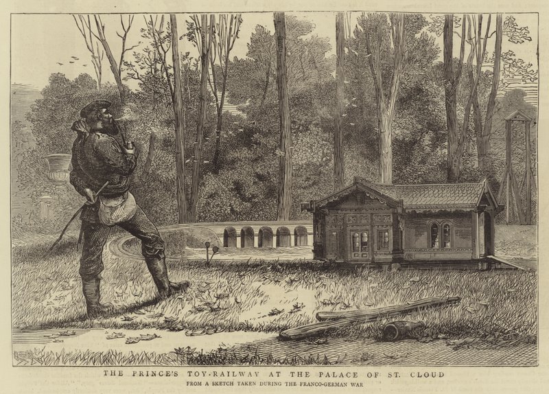 De Speelgoedspoorweg van de Prins in het Paleis van St Cloud door English School