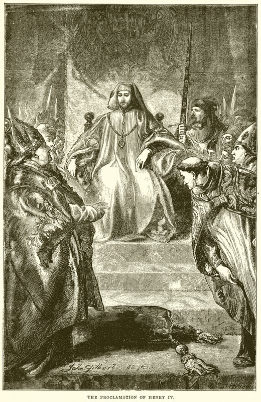 De Proclamatie van Hendrik IV door English School