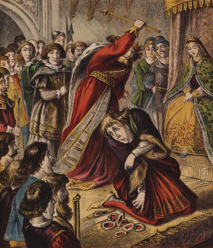 De Hartenkoningin, Ze Maakte Wat Taarten (kleur litho) door English School