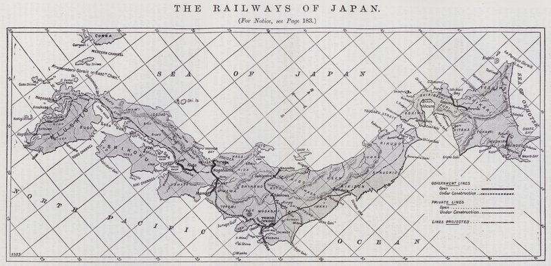 De spoorwegen van Japan door English School