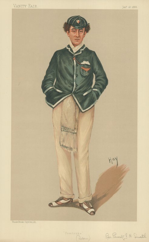 De Eerwaarde Ernest John Heriz Smith MA, Pembroke, 28 januari 1888, Vanity Fair cartoon door English School