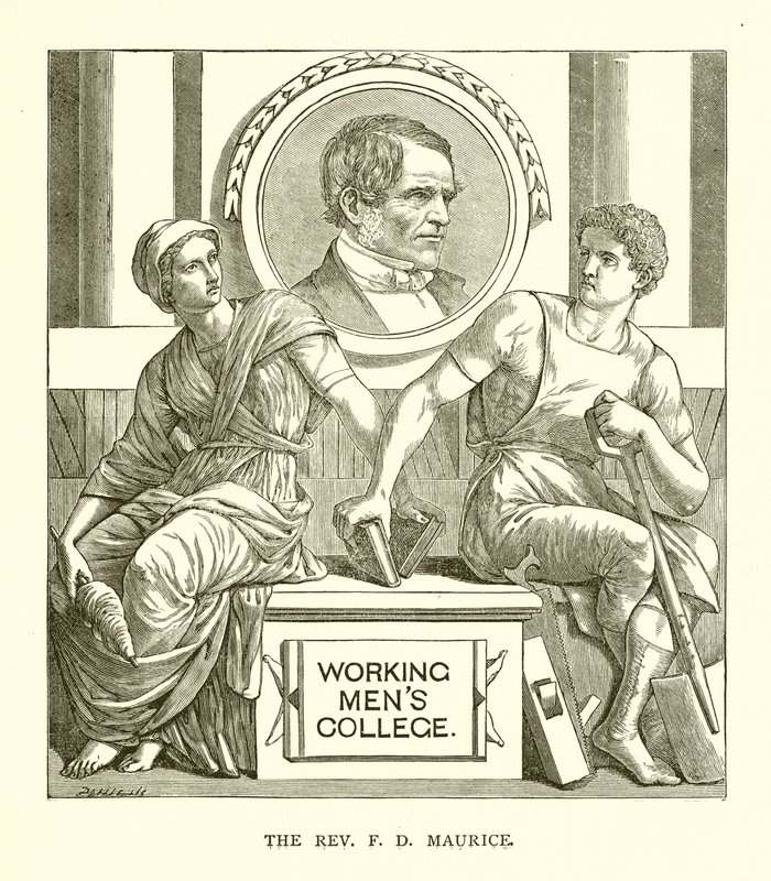 De Eerwaarde F. D. Maurice door English School