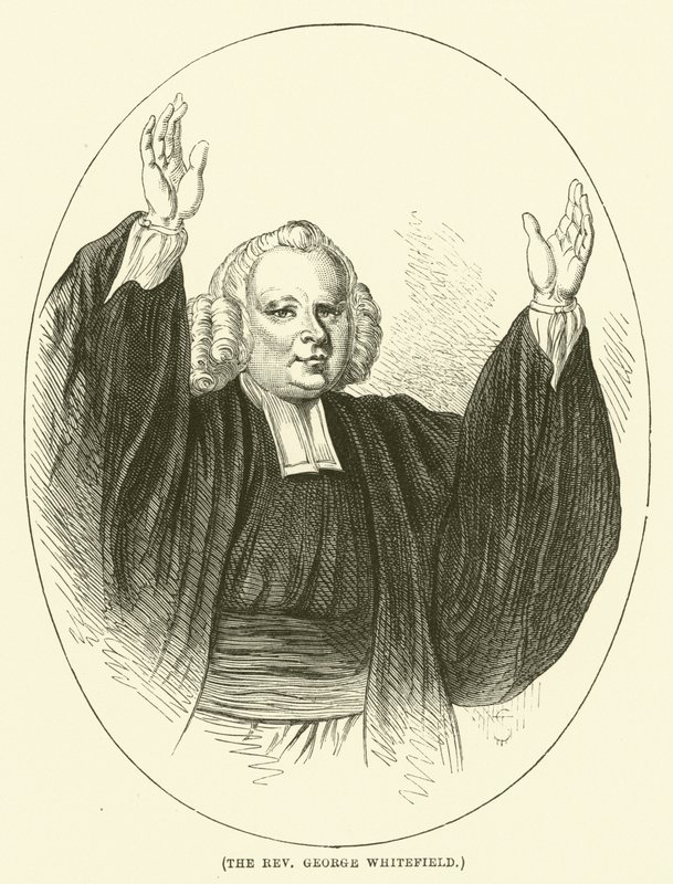 Dominee George Whitefield (gravure) door English School