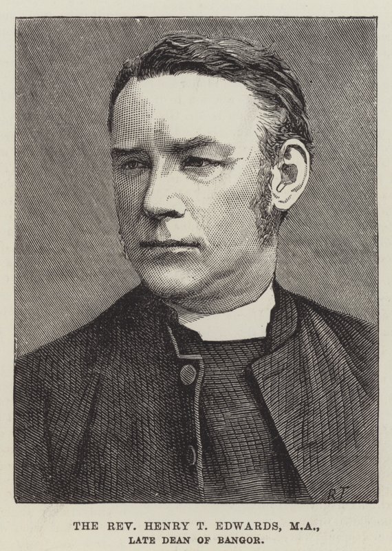 De eerwaarde Henry T Edwards, MA, overleden decaan van Bangor door English School