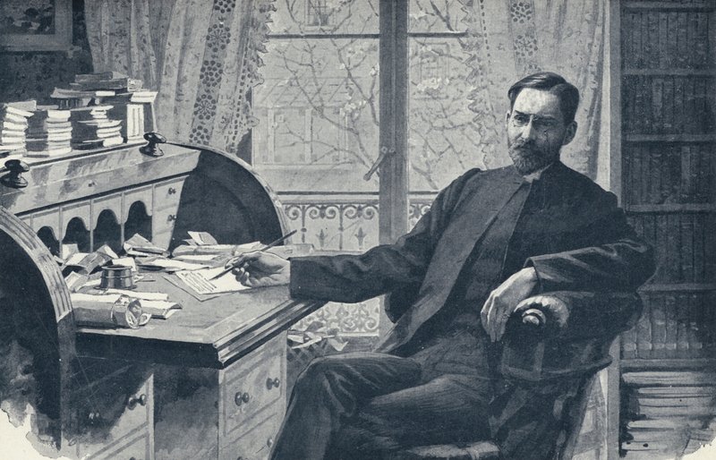 De Eerwaarde Hugh Price Hughes in zijn studeerkamer door English School