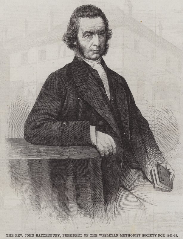 De Eerwaarde John Rattenbury, President van de Wesleyan Methodist Society voor 1861-62 door English School