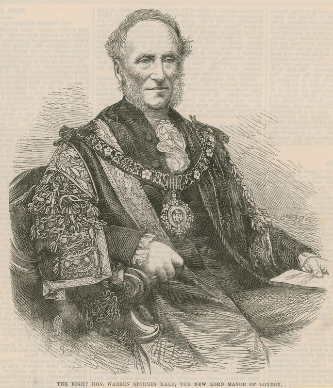De Zeer Eerwaarde Warren Stormes Hales, de nieuwe Lord Mayor van Londen door English School