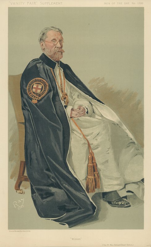 De Zeer Eerwaarde Edward Stuart Talbot, Winton, 11 oktober 1911, Vanity Fair cartoon door English School