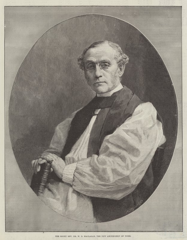 De zeer eerwaarde Dr W D Maclagan, de nieuwe aartsbisschop van York door English School