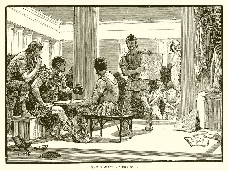 De Romeinen in Korinthe door English School