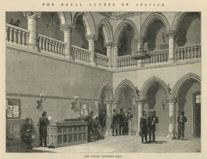 De Koninklijke Hoven van Justitie: De Zaal van de Rechterskamers door English School
