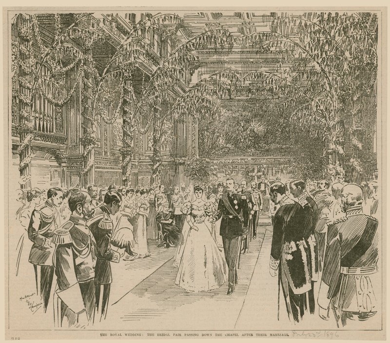Het Koninklijk Huwelijk, 23 juli 1896 door English School