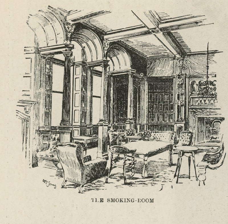 Het Russell Hotel, Russell Square: De Rookkamer door English School