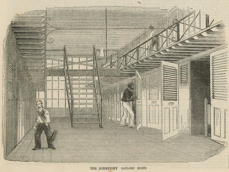 Het Sailors Home, Ratcliff: De Slaapzaal door English School