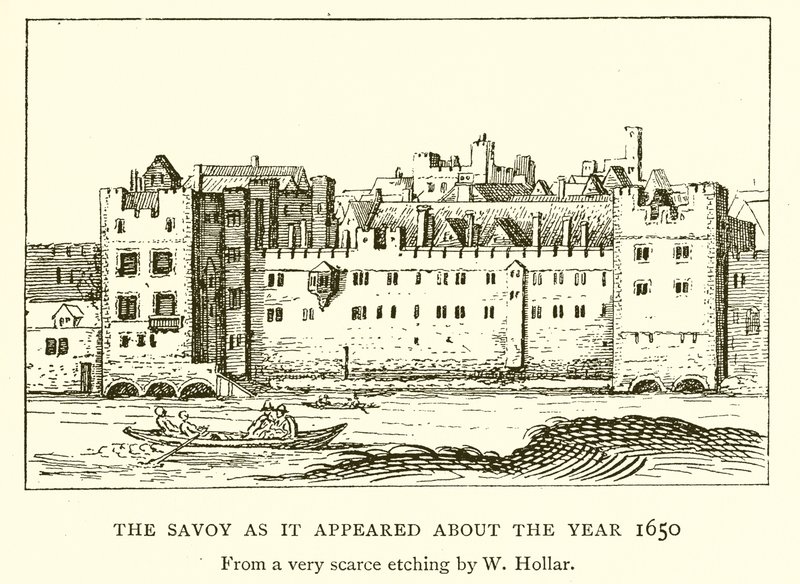 De Savoy zoals het eruitzag rond het jaar 1650 door English School
