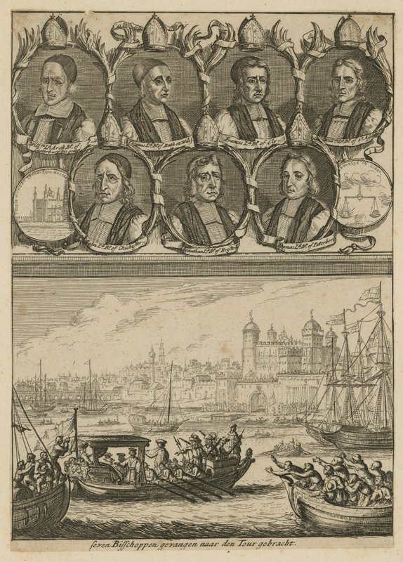 De zeven bisschoppen, berecht voor opruiing door English School
