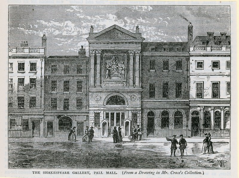 De Shakespeare Gallery, Pall Mall, Londen door English School