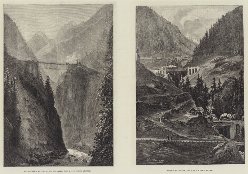 De St Gothard Spoortunnel door English School