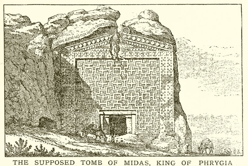 Het vermeende graf van Midas, koning van Phrygië door English School