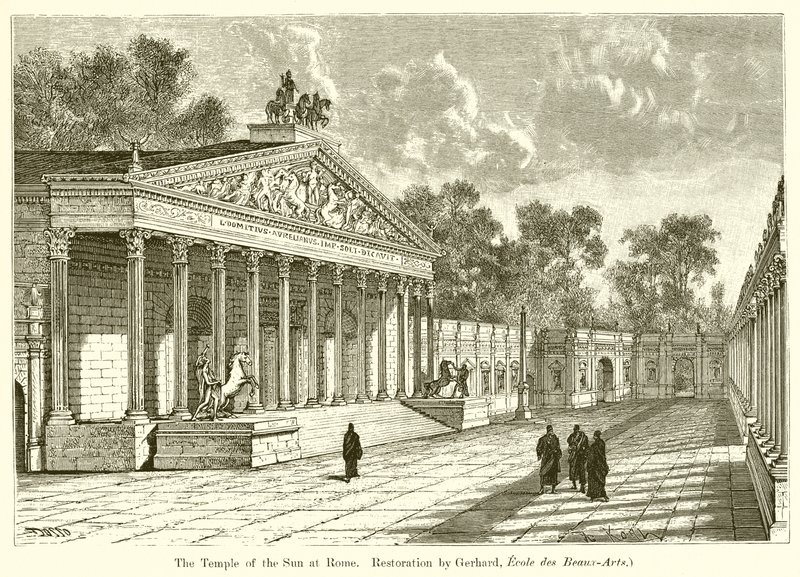 De Tempel van de Zon in Rome door English School