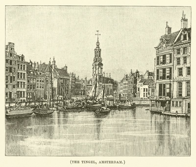 The Tingel, Amsterdam (engraving) door English School