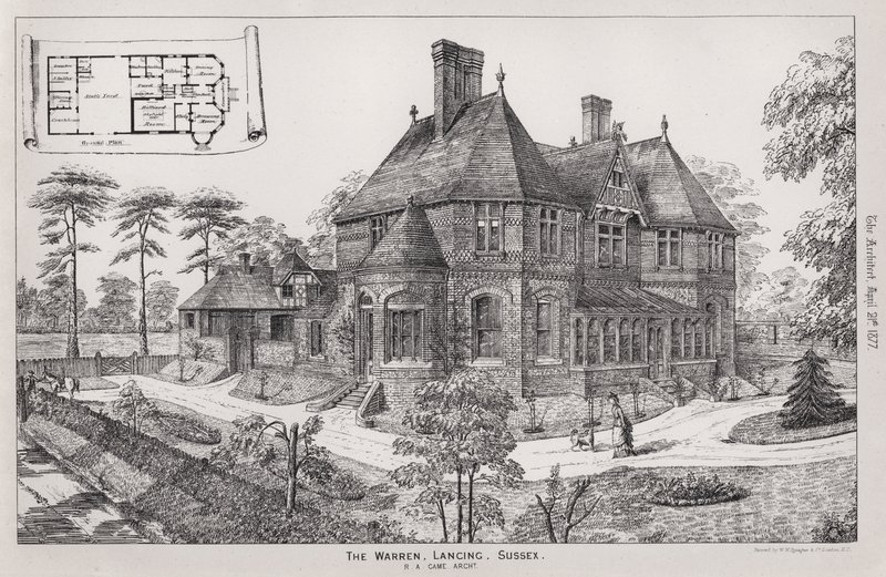 The Warren, Lancing, Sussex door English School