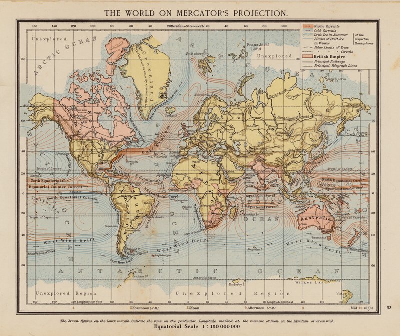 De wereld op Mercator