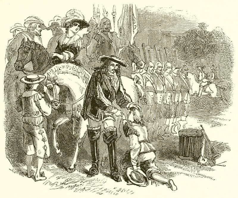 De Jonge John Churchill Vraagt een Commissie aan in een van de Koninklijke Regimenten door English School