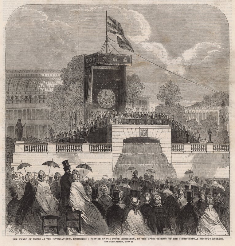 De toekenning van prijzen op de Internationale Tentoonstelling door English School