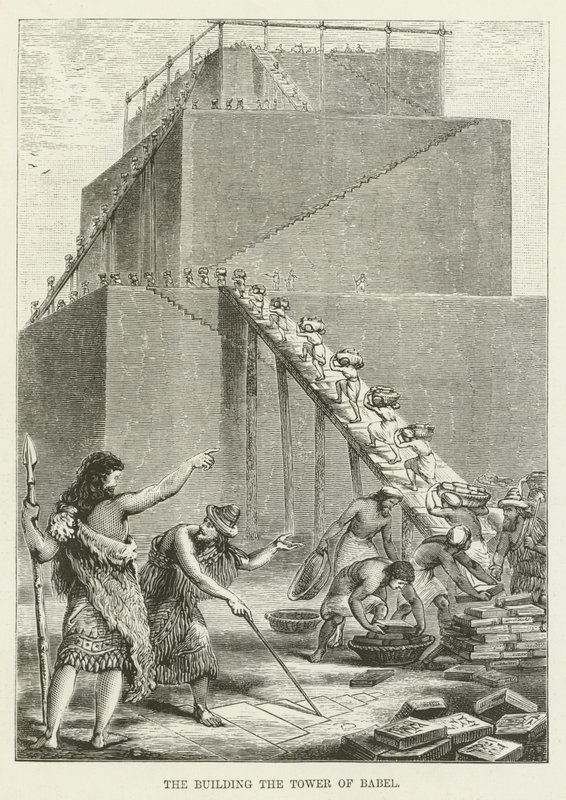 De bouw van de Toren van Babel door English School