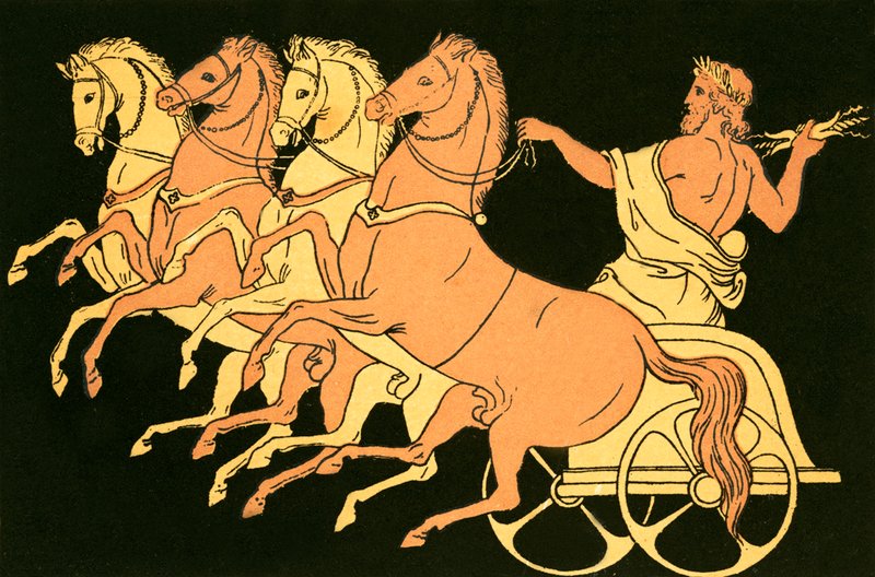 De wagen van Zeus door English School