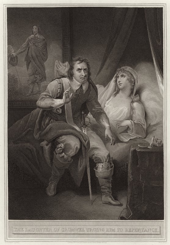 De dochter van Cromwell spoort hem aan tot berouw door English School