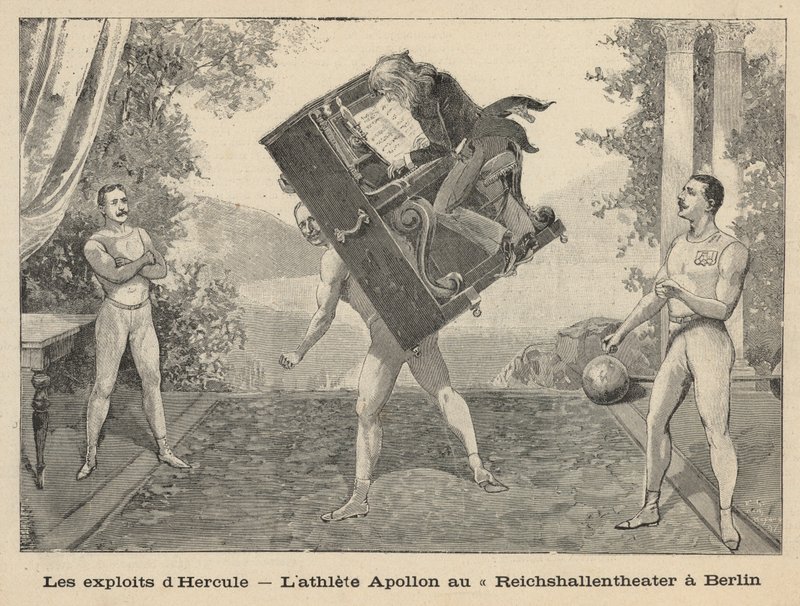 De heldendaden van Hercules - de atletische Apollon in het Reichshallen Theater, Berlijn door English School