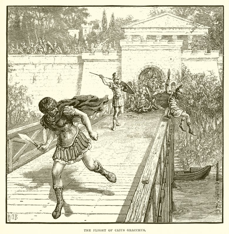 De vlucht van Caius Gracchus door English School