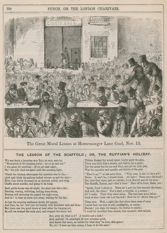 De grote morele les in Horsemonger Lane Gaol door English School