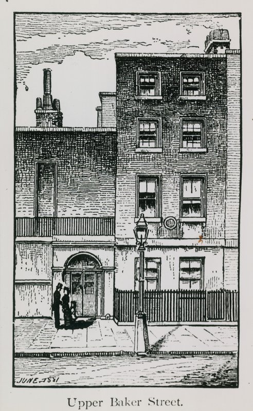 Het huis van actrice Sarah Siddons door English School