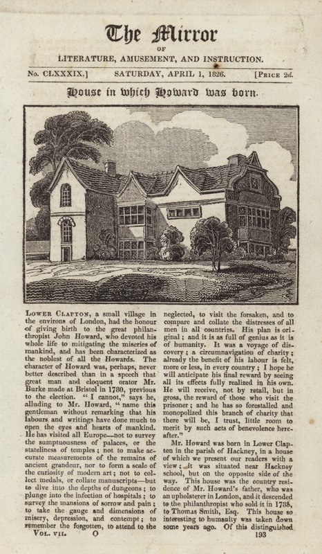 Het huis waarin John Howard werd geboren door English School