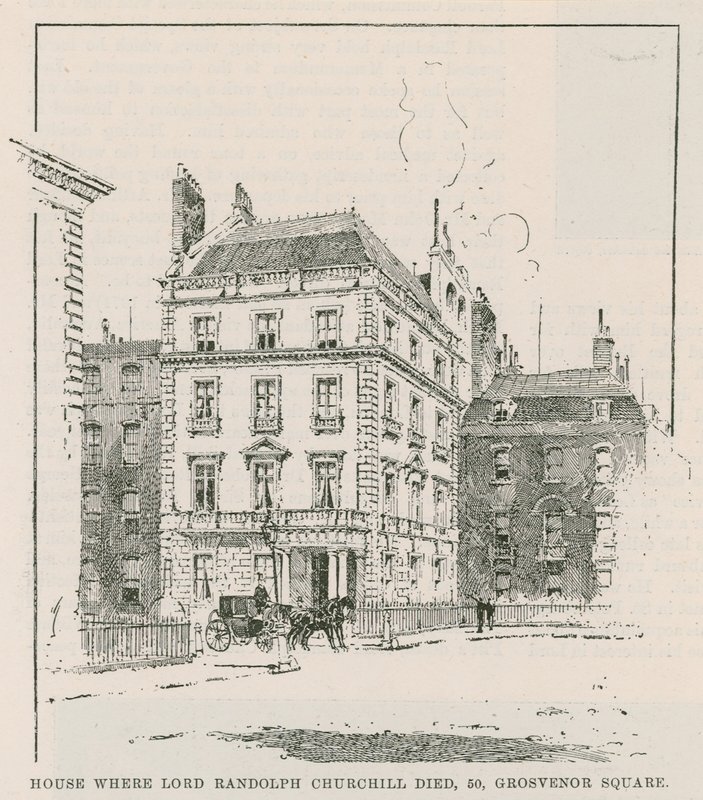 Het huis waar Lord Randolph Churchill stierf door English School