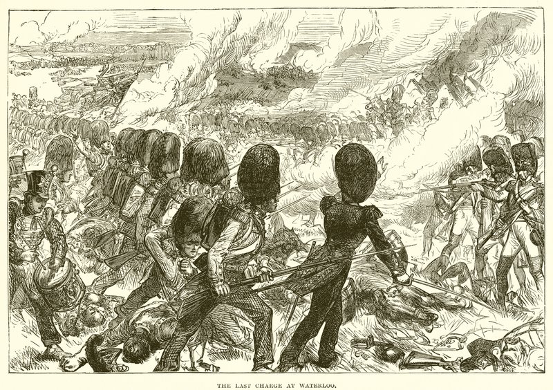 De laatste aanval bij Waterloo door English School