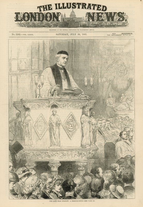 Wijlen Dean Stanley in Westminster Abbey door English School