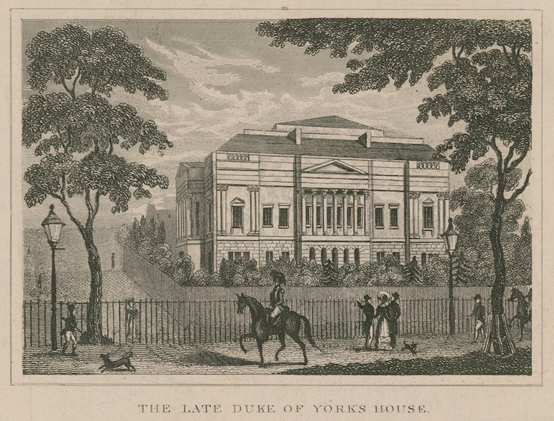 Het huis van de overleden hertog van York, Lancaster House, later York House door English School