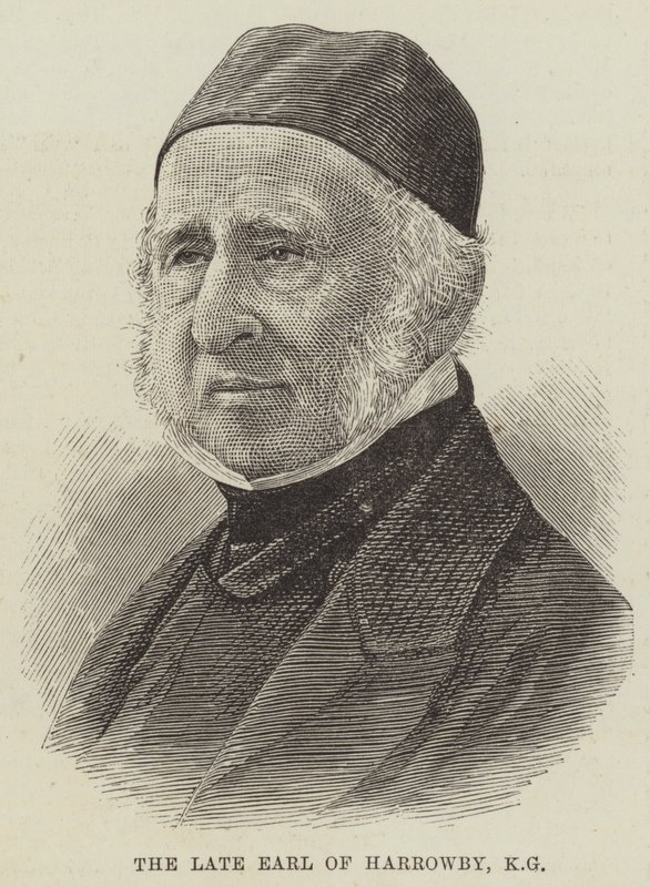 De wijlen Graaf van Harrowby, KG door English School