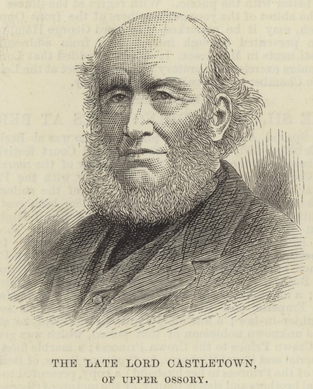 De overleden Lord Castletown, van Upper Ossory door English School