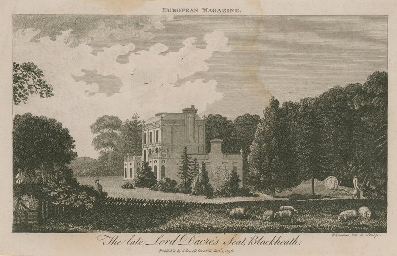 Het late Lord Dacres zetel in Blackheath door English School