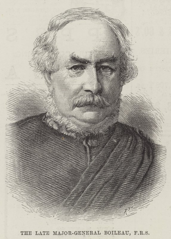 De overleden Generaal-Majoor Boileau, FRS door English School