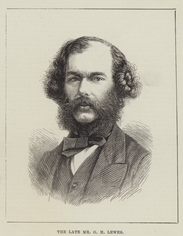 De overleden Mr G H Lewes (gravure) door English School