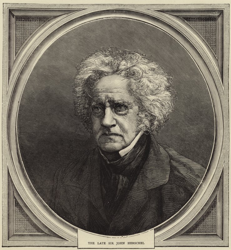 De overleden Sir John Herschel door English School