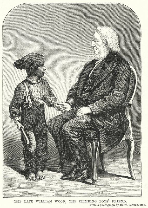 De overleden William Wood, de Vriend van de Klimjongen door English School